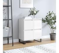 vidaXL Credenza Bianco Lucido 60x35x70 cm in Legno Multistrato