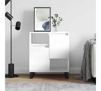 vidaXL Credenza Bianco Lucido 60x35x70 cm in Legno Multistrato