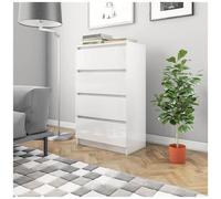 VIDAXL - Credenza Bianco Lucido 60x35x98,5 cm in Legno Compensato
