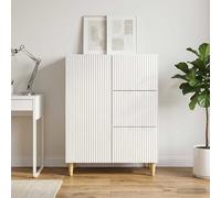 vidaXL Credenza Bianco Lucido 66 x 34,5 x 90 cm Legno ingegnerizzato