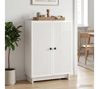 vidaXL Credenza Bianco Lucido 66 x 34,5 x 90 cm Legno ingegnerizzato