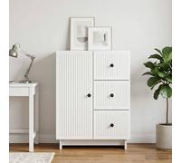 vidaXL Credenza Bianco Lucido 66 x 34,5 x 90 cm Legno ingegnerizzato