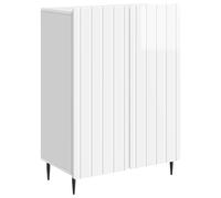 vidaXL Credenza lucida 66 x 34,5 x 92 cm legno ingegneristico, credenza rettangolare moderna, grande mobiletto per sala da pranzo, in legno, design chic minimalista