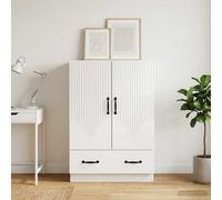 vidaXL Credenza Bianco Lucido 66 x 34,5 x 92 cm Legno ingegnerizzato