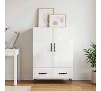 vidaXL Credenza Bianco Lucido 66 x 34,5 x 95 cm Legno ingegnerizzato