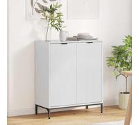 vidaXL Credenza Bianco lucido 69.5 x 33 x 82 cm Legno multistrato