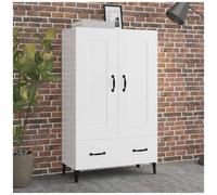 VIDAXL - Credenza Bianco Lucido 70x31x115 Cm In Legno Multistrato