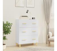 VIDAXL - Credenza Bianco Lucido 70x34x90 Cm In Legno Multistrato