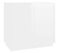 vidaXL Credenza Bianco Lucido 80x34x75 cm in Legno Multistrato
