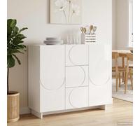 vidaXL Credenza Bianco Lucido 85,5 x 31 x 75 cm Legno ingegnerizzato