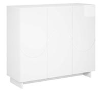 vidaXL Credenza Bianco Lucido 85,5 x 31 x 75 cm Legno ingegnerizzato