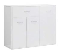 vidaXL Credenza Bianco Lucido 88x30x70 cm in Legno Multistrato