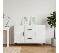 vidaXL Credenza Bianco Lucido 89 x 34,5 x 60 cm Legno ingegnerizzato