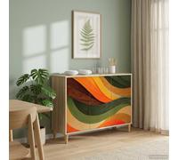 vidaXL Credenza BONN Sonoma 102 x 33 x 75 cm Legno ingegnerizzato