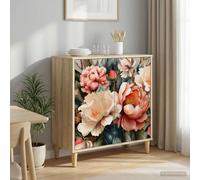 vidaXL Credenza BORNE Sonoma 69 x 33 x 75 cm Legno ingegnerizzato, Mobile Laterale Rettangolare Moderno, Grande Spazio per Soggiorno e Sala da Pranzo, arredo Elegante per la casa