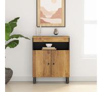 vidaXL Credenza con 2 Ante 60x33x75 cm in Legno Massello di Mango
