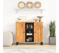 vidaXL Credenza con 2 Ante 90x33x75 cm in Legno Massello di Acacia