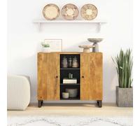 vidaXL Credenza con 2 Ante 90x33x75 cm in Legno Massello di Mango