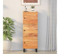 vidaXL Credenza con 3 Ante 40x33x110 cm Legno Massello Acacia e Ferro