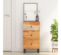 vidaXL Credenza con 3 Cassetti 40x33,5x75 cm Legno Massello di Acacia