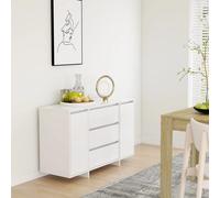 vidaXL Credenza con 3 Cassetti Bianca 120x41x75 cm in Truciolato