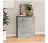 VIDAXL - Credenza con 4 Cassetti 60x30,5x71 cm Grigio cemento