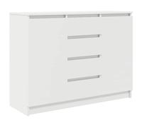 vidaXL Credenza con Cassetti Bianco 100,5x35x76cm in Legno Multistrato