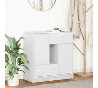vidaXL Credenza con Cassetti e Ante Bianco 70,5x34x74,5 cm