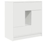 vidaXL Credenza con Cassetti e Ante Bianco 70,5x34x74,5 cm, armadietto, Armadio credenza, Armadio da corridoio, Armadio Buffet, Armadio da Cucina