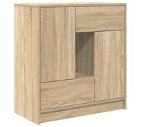 vidaXL Credenza con Cassetti e Ante Rovere Sonoma 70,5x34x74,5 cm, armadietto, Armadio credenza, Armadio da corridoio, Armadio Buffet