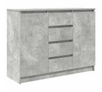 vidaXL Credenza con Cassetti Grigio Cemento 100,5x35x76 cm Truciolato