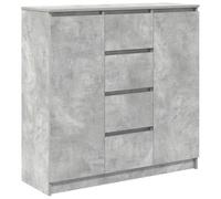 vidaXL Credenza con Cassetti Grigio Cemento 100,5x35x98,5cm Truciolato