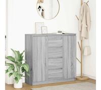 vidaXL Credenza con Cassetti Grigio Sonoma 100,5x35x98,5 cm Truciolato
