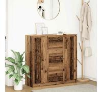 vidaXL Credenza con Cassetti Legno Antico 100,5x35x98,5 cm Truciolato
