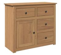 vidaXL Credenza con Cassetti Panama 93x40x80 cm Legno Massello di Pino, credenza con Anta, Mobile da Soggiorno, credenza in Legno, credenza da Cucina