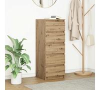 vidaXL Credenza con Cassetti Rovere Artigianale 37,5x35x99 cm