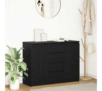 vidaXL Credenza con Cassetti Rovere Nero 100,5x35x76 cm Truciolato