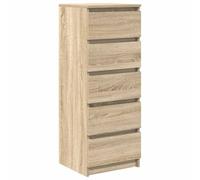 vidaXL Credenza con Cassetti Rovere Sonoma 37,5x35x99 cm in Truciolato, armadietto, Armadio credenza, Armadio corridoio, Armadio Buffet