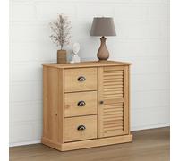 vidaXL Credenza con Cassetti VIGO 78x40x75cm Legno Massello Pino