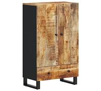 vidaXL Credenza con cassetto e ante 60x33x100 cm in legno massello di mango e ferro