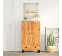 vidaXL Credenza con Cassetto 60x33x100cm Legno Massello Acacia e Ferro