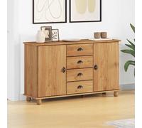 vidaXL Credenza con cassetto ASKIM Marrone 133.5 x 40 x 79 cm