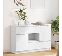 vidaXL Credenza con cassetto Bianco 100 x 30 x 65,6 Legno multistrato