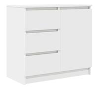 vidaXL Credenza con Cassetto Bianco 71x35x65 cm in Legno Multistrato