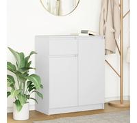 vidaXL Credenza con Cassetto Bianco 71x35x84 cm in Legno Multistrato, Mobile Contenitore, Mobile credenza, Armadio corridoio, Mobile Buffet