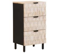vidaXL Credenza con cassetto Finitura Bianco Lavato 40 x 33 x 75 cm