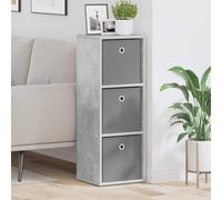 vidaXL Credenza con cassetto Grigio cemento 30,5 x 27 x 84,5 cm, Credenza per soggiorno, design moderno, storage robusto, ampia organizzazione e arredamento elegante