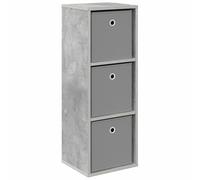 vidaXL Credenza con cassetto Grigio cemento 30,5 x 27 x 84,5 cm, Credenza per soggiorno, design moderno, storage robusto, ampia organizzazione e arredamento elegante