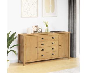 vidaXL Credenza con cassetto HILL Marrone miele 154 x 40 x 80 cm