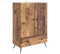 vidaXL Credenza con cassetto Legno invecchiato 66 x 34,5 x 95 cm, Buffet Rettangolare Elegante, credenza con ampie opzioni di archiviazione, funzionale e minimalista per la tua stanza.